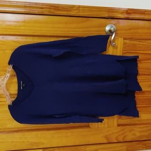 Cable & Gauge Blue 3/4 Sweater